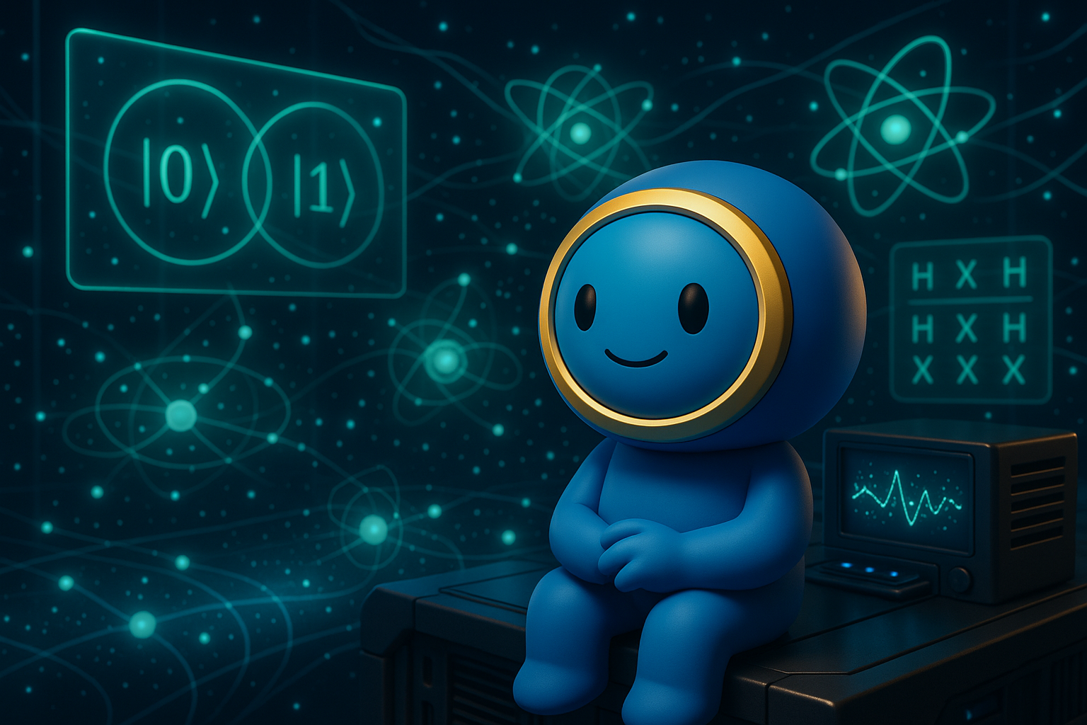 Quantum-safe encrypted email service illustration