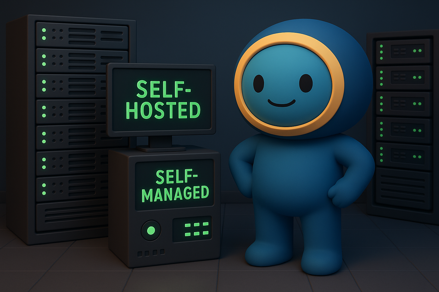 Self-hosted email solution illustration